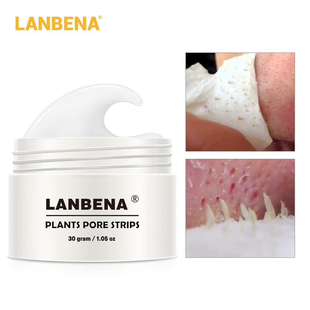 LANBENA Blackhead Remover Nose Mask Pore Strip Black Mask Peeling Acne Treatment Black Deep Cleansing Skin Care