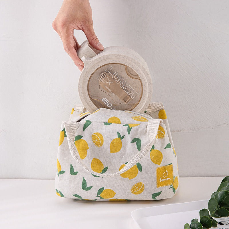 Insulated bag with thick aluminum foil, insulated lunch box bag with zipper, rice bag, meal bag, lunch box bag