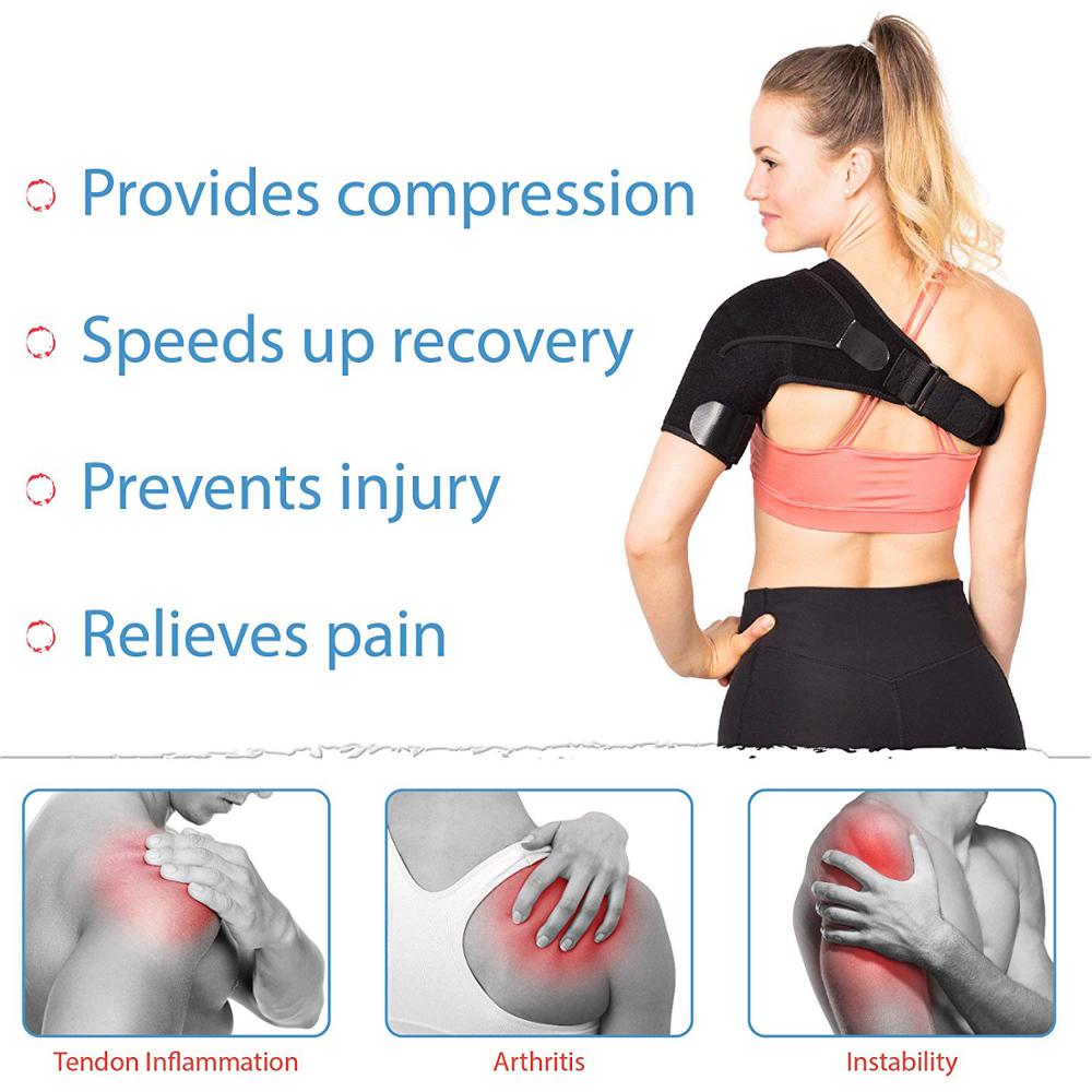 Adjustable Left/Right Shoulder Support Bandage Protector Brace Joint Pain Injury Shoulder Strap Guard Strap Wrap Belt