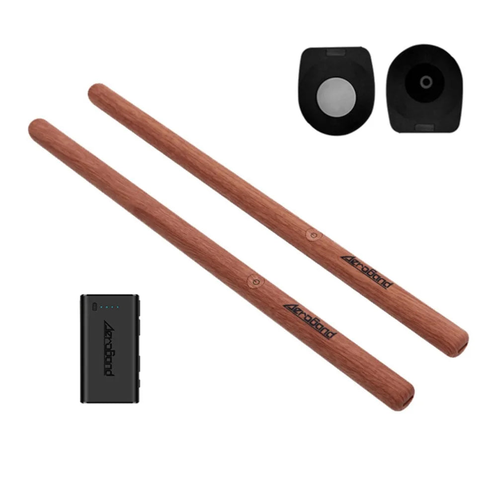 Aeroband portable intelligent virtual AR toy with tactile air drum support