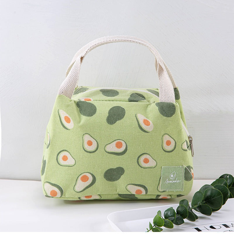 Insulated bag with thick aluminum foil, insulated lunch box bag with zipper, rice bag, meal bag, lunch box bag