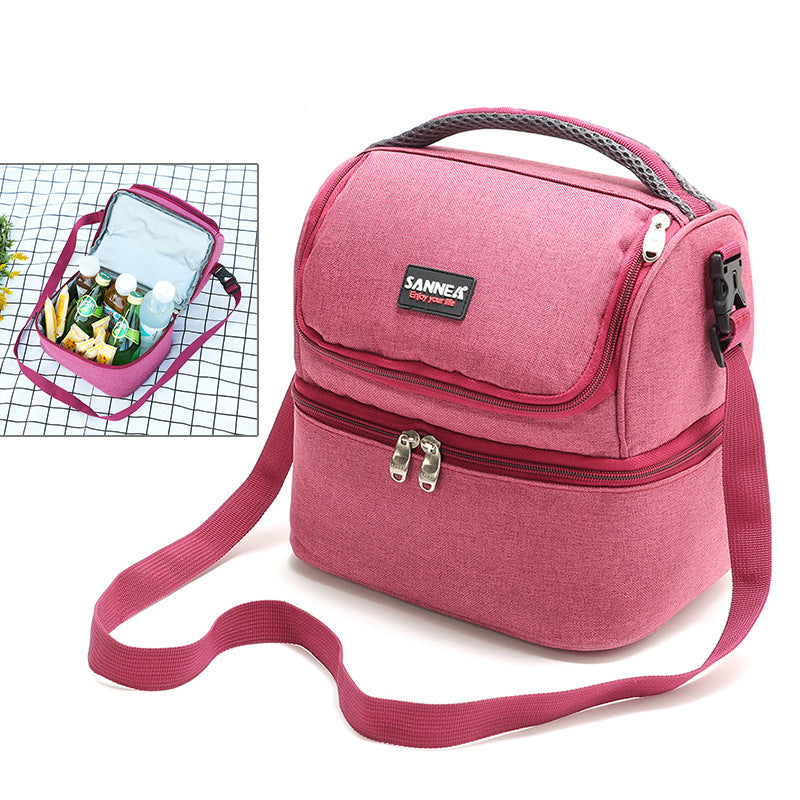 7L Oxford Cloth Thermal Insulation Bag Outdoor Picnic Bag Portable Bag Waterproof Thickened Picnic Bag