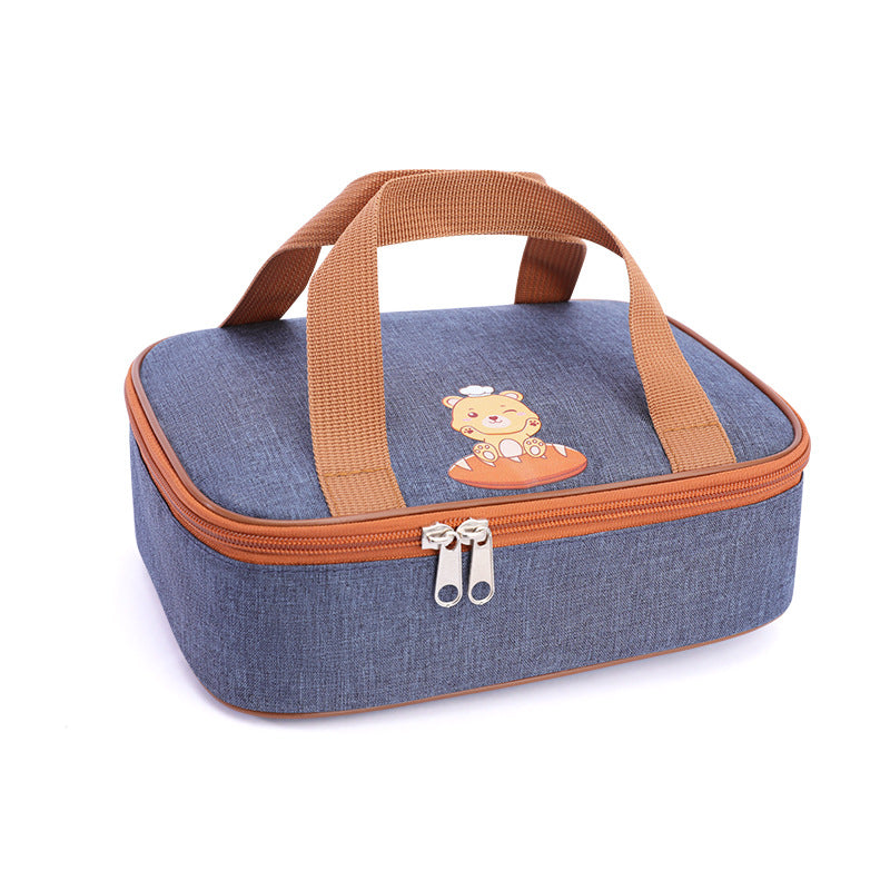 Cartoon Portable Cold Insulation Bag Aluminum Foil Thickened Student Lunch Box Bag Camping Lunch Bag