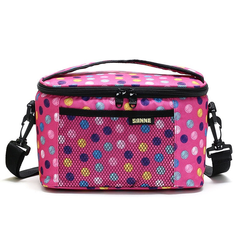 Oxford Cloth Portable Bag Outdoor Picnic Thermal Insulation Bag 5L Thermal Insulation Ice Bag Aluminum Foil Thickened