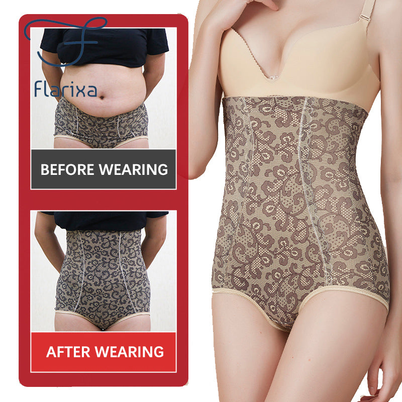 Postpartum High Waist Abdomen Body Shaping Underwear Large Size Thickening Spring And Summer Breathable Hip Pants