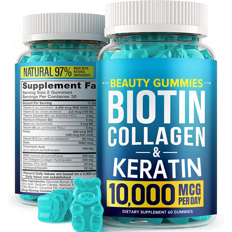 Biotin hair gummies collagen gummies