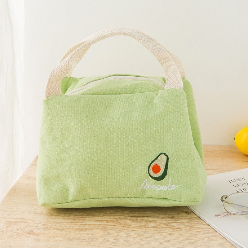 Insulated bag with thick aluminum foil, insulated lunch box bag with zipper, rice bag, meal bag, lunch box bag