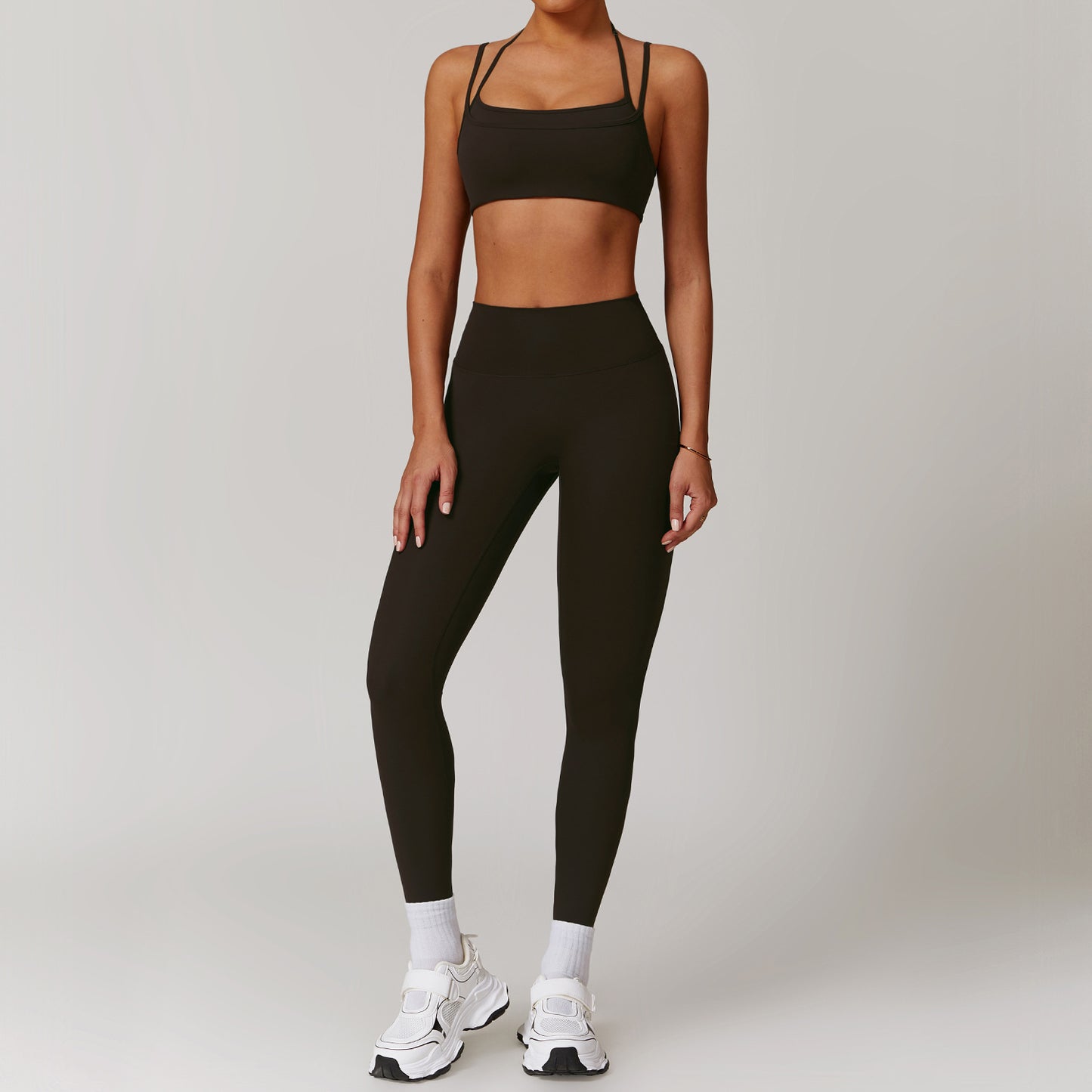 Quick drying yoga set, outdoor training suit, running and fitness suit set