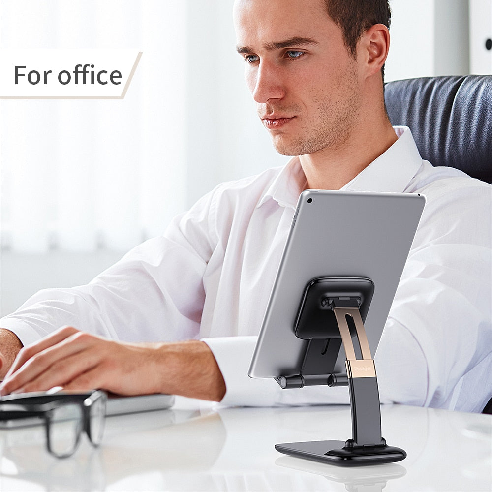 Essager Foldable Desk Mobile Phone Holder Stand For iPhone iPad Pro Tablet Flexible Gravity Table Desktop Cell Smartphone Stand