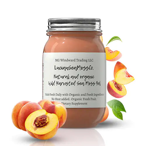 Fresh Organic Peach Infused Sea Moss Gel