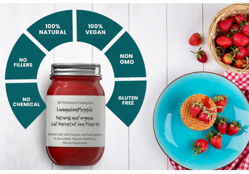 Fresh Organic Elderberry Infused PURPLE Sea Moss Gel