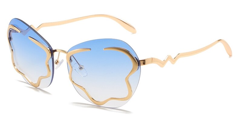 New Style Rimless Sunglasses In Spring Personalized Net Red Ins Same Cloud Sunglasses