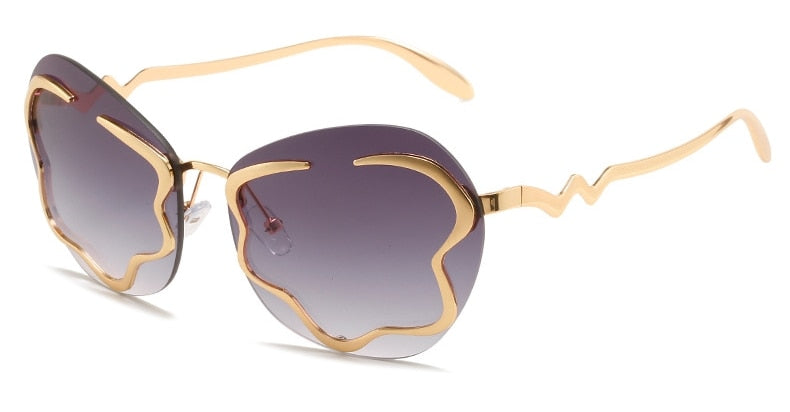 New Style Rimless Sunglasses In Spring Personalized Net Red Ins Same Cloud Sunglasses