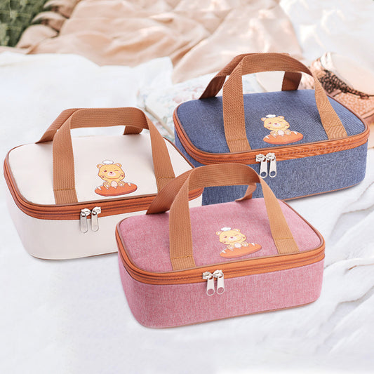 Cartoon Portable Cold Insulation Bag Aluminum Foil Thickened Student Lunch Box Bag Camping Lunch Bag