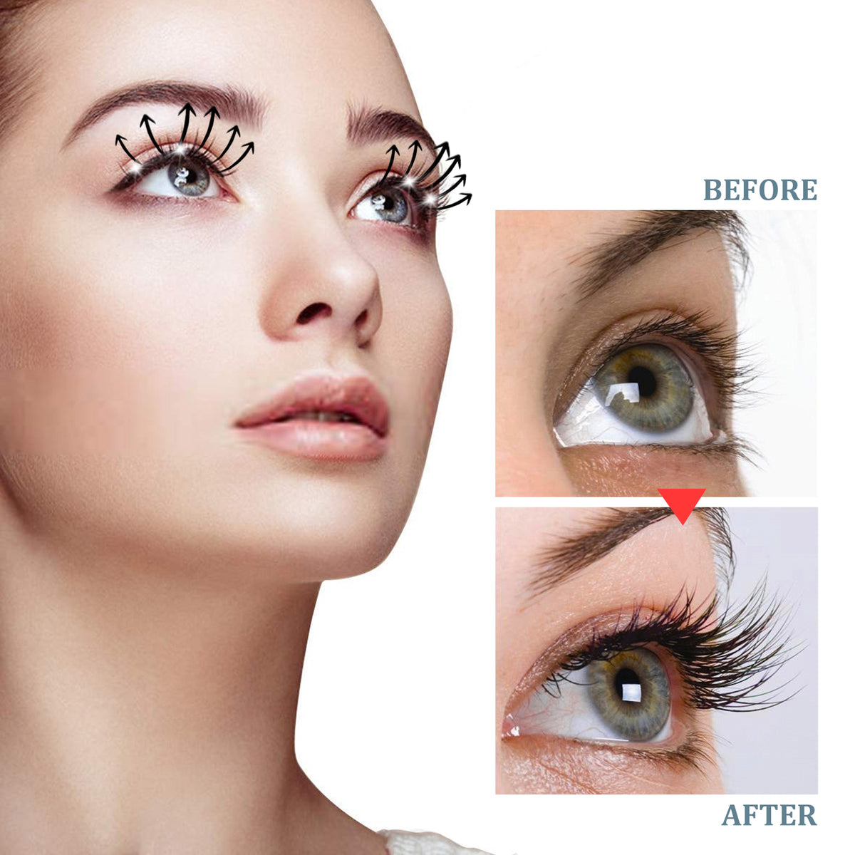 Mascara Black Curling Eyelash Natural Eyebrow Mascara Moisturizing Traceless Lengthening Mascara