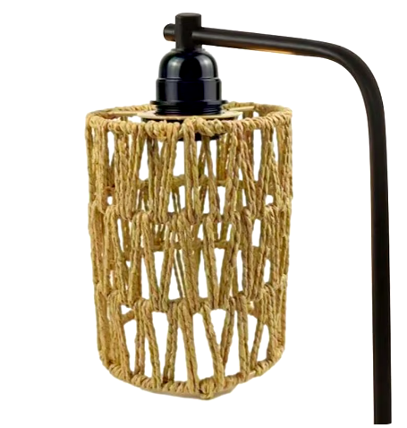 Paper rope lampshade hand woven bamboo lampshade Bohemian style lampshade ﻿