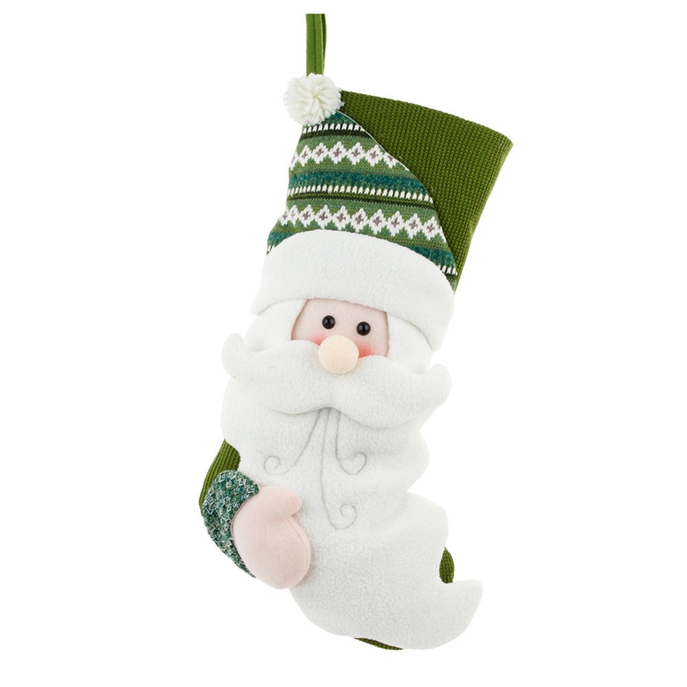 Christmas decorations candy socks gift socks Christmas socks gift bags knitted green Christmas socks