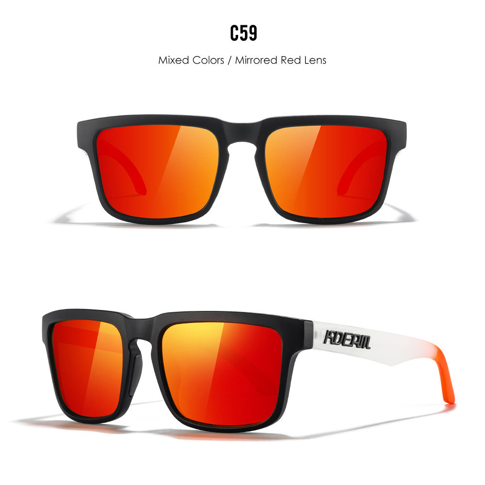 Classic polarized sunglasses for men and women ultra light driving glasses colorful real film sunglasses