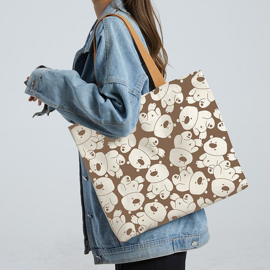 Canvas Bag Women's Large Capacity Handbag Original Bag College Student Shoulder Bag
