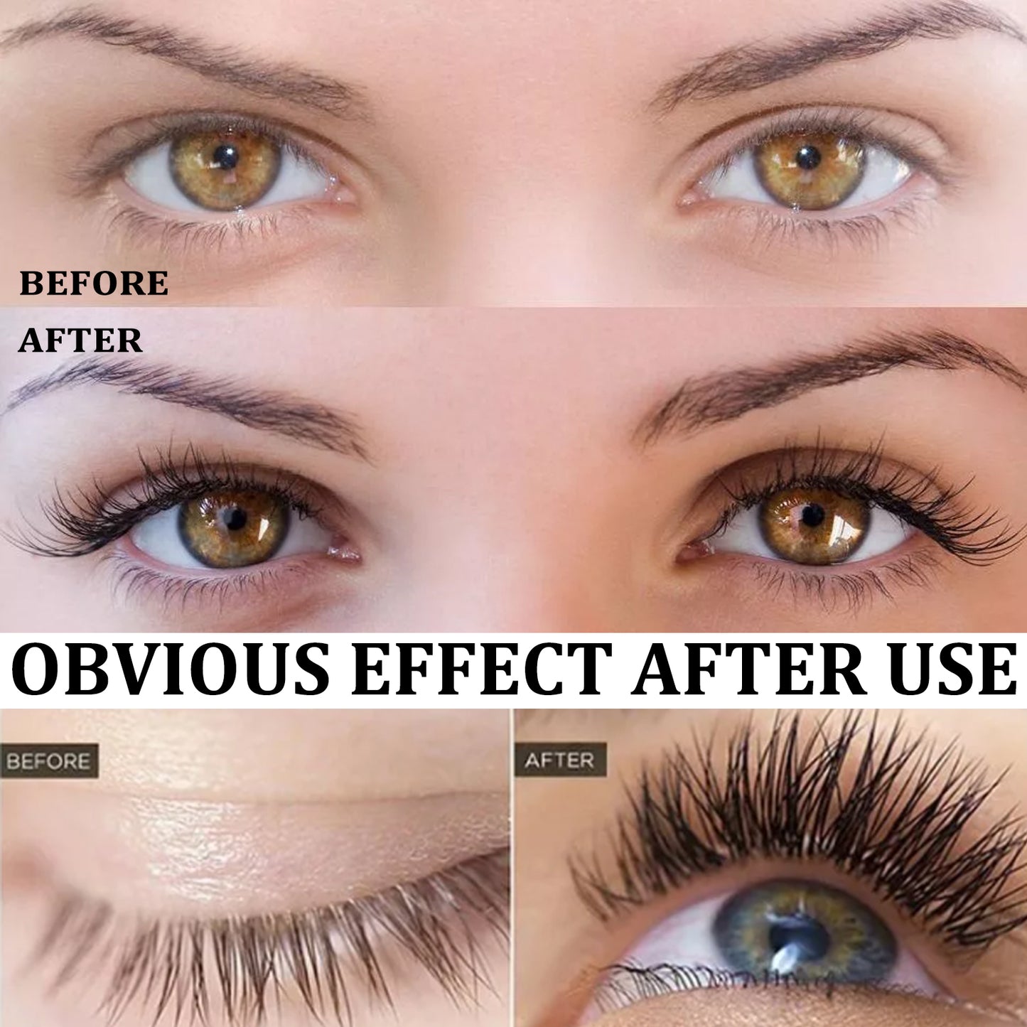 Mascara Black Curling Eyelash Natural Eyebrow Mascara Moisturizing Traceless Lengthening Mascara