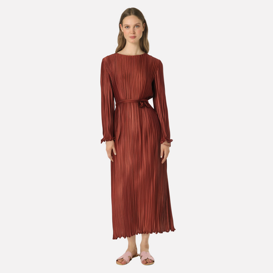 Wrinkled dress women's long base knitted skirt