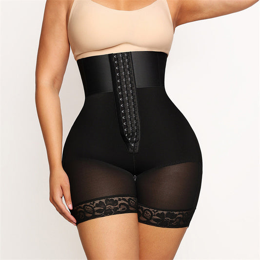 European and American plus high waisted shapewear pants for body shaping body hugging sports abdominal compression pants tight waist and hip lifting pants