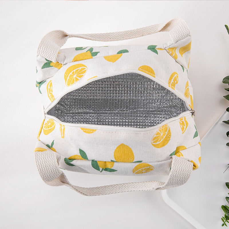 Insulated bag with thick aluminum foil, insulated lunch box bag with zipper, rice bag, meal bag, lunch box bag