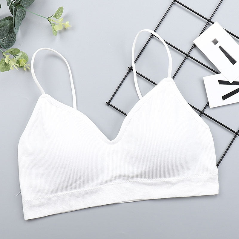 Elastic Gathering Bralette Push Up Bra Summer Anti-light Korean Style Wild Bra Tube Top Sexy No Rims Bra