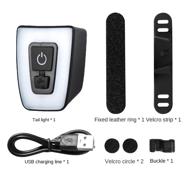 Bicycle taillights, mountain night riding warning lights, helmet taillights, USB charging warning flashlights, riding equipment