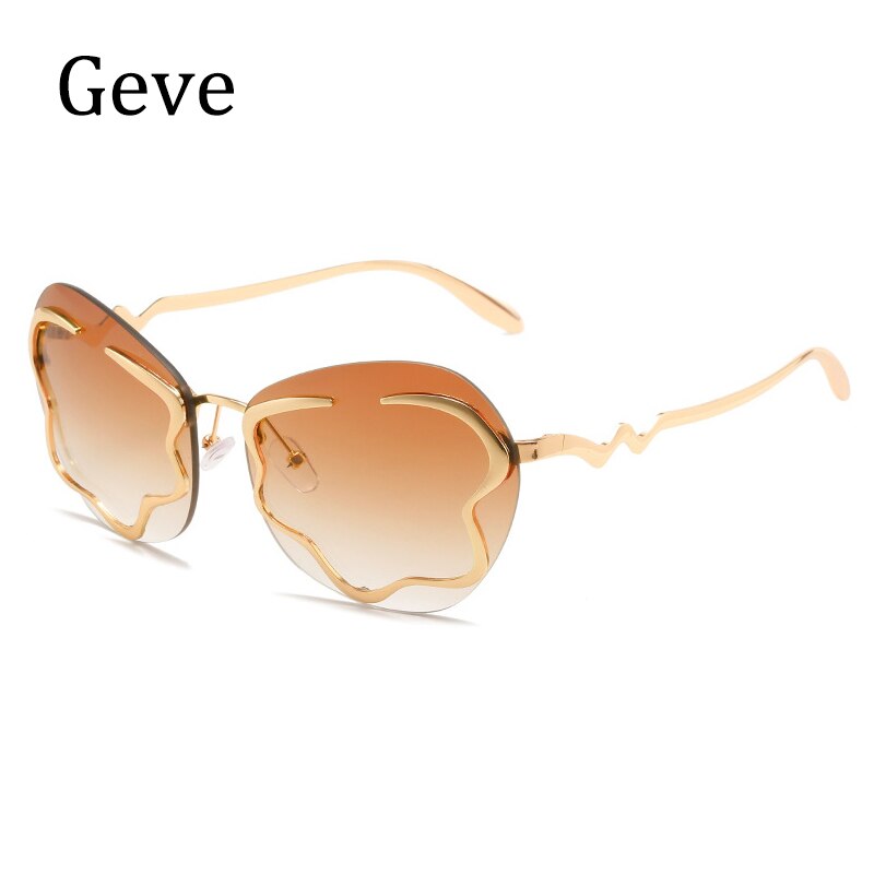 New Style Rimless Sunglasses In Spring Personalized Net Red Ins Same Cloud Sunglasses