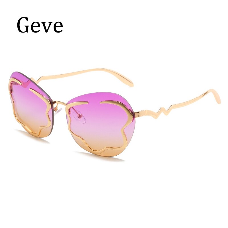 New Style Rimless Sunglasses In Spring Personalized Net Red Ins Same Cloud Sunglasses