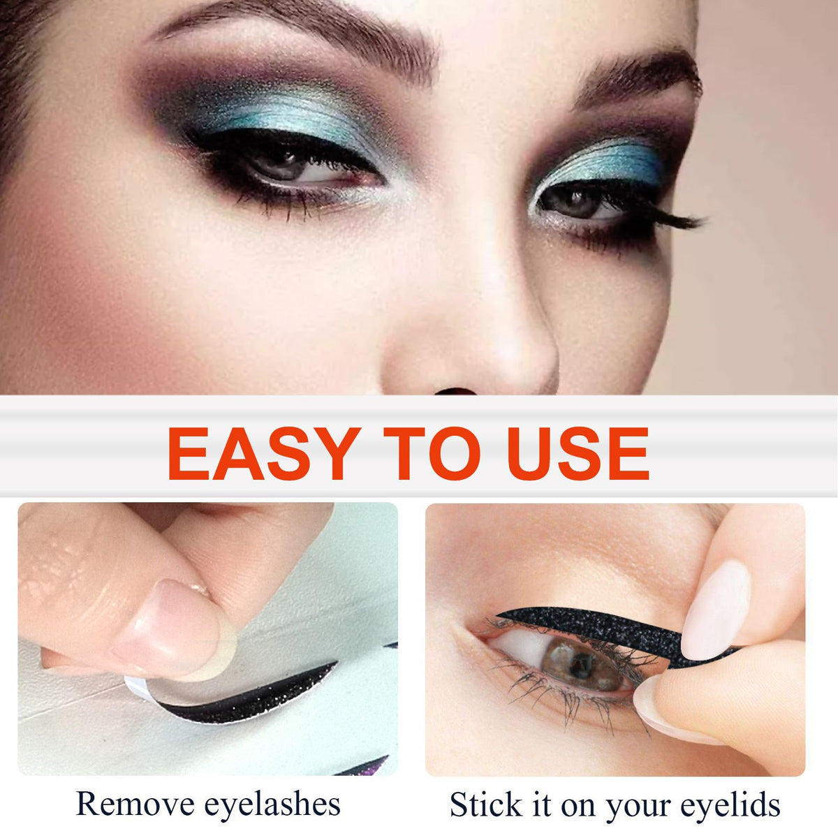 Eyeshadow Stage Makeup Eye Makeup European And American Eyeliner Self-Adhesive Double Eyelid Eye Makeup
