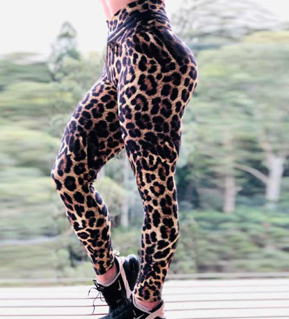 High Waist Royalty Print Fitness Leggings