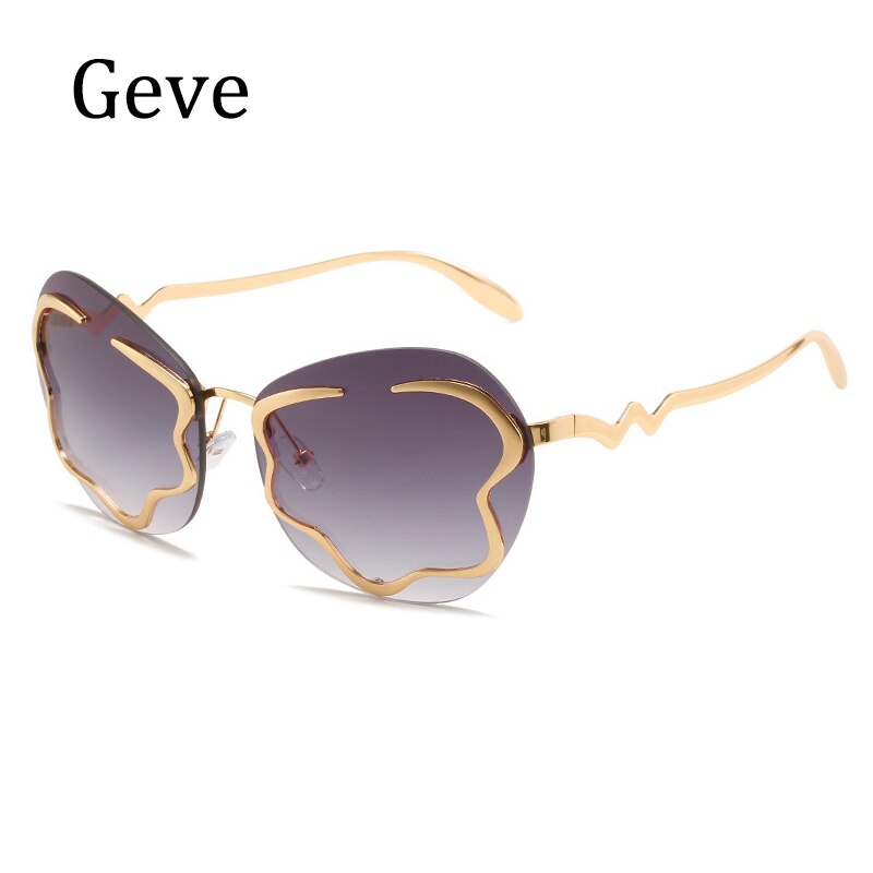 New Style Rimless Sunglasses In Spring Personalized Net Red Ins Same Cloud Sunglasses
