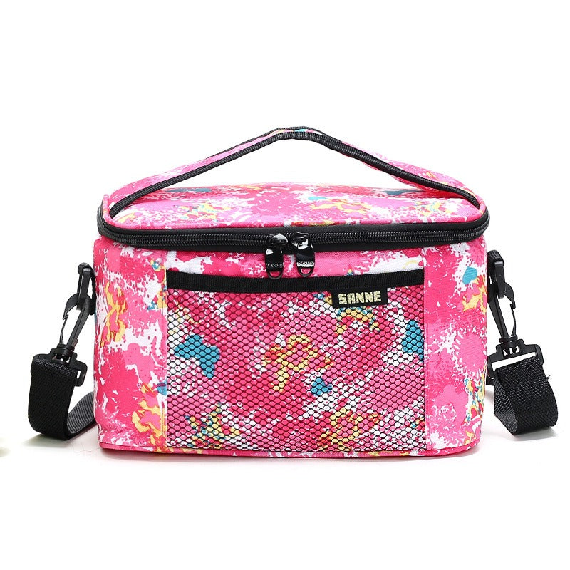 Oxford Cloth Portable Bag Outdoor Picnic Thermal Insulation Bag 5L Thermal Insulation Ice Bag Aluminum Foil Thickened