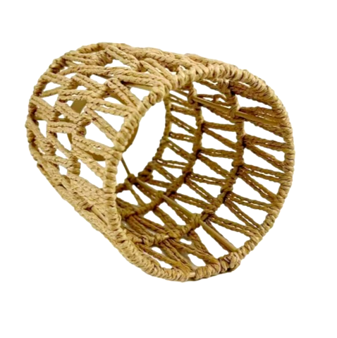 Paper rope lampshade hand woven bamboo lampshade Bohemian style lampshade ﻿