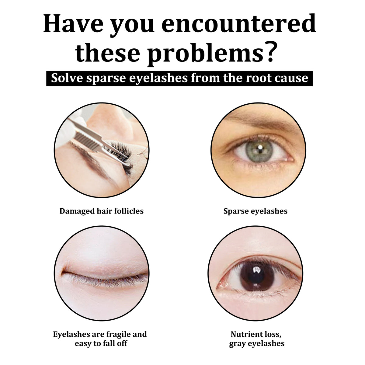 Eyelash Boost Serum, Natural Long Black Thick Curling Eyelashes Waterproof And Non-Smudges Durable Mascara