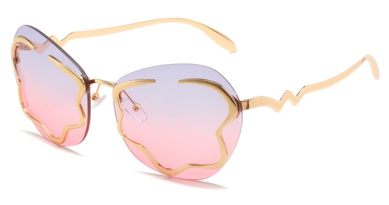 New Style Rimless Sunglasses In Spring Personalized Net Red Ins Same Cloud Sunglasses