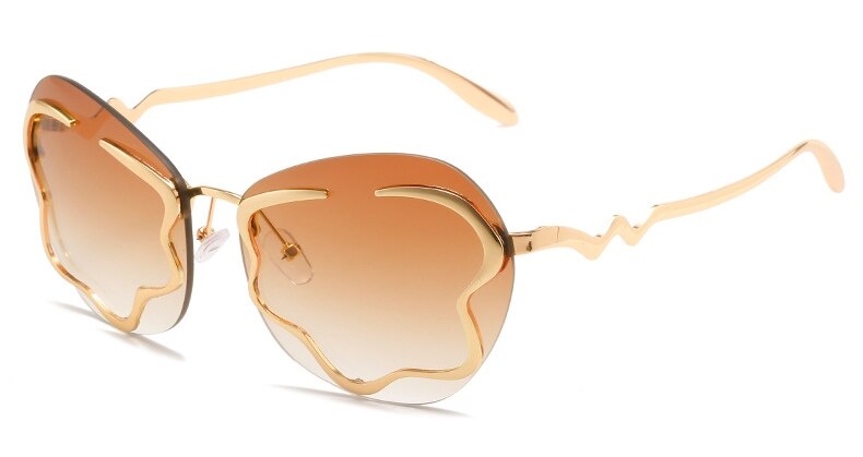New Style Rimless Sunglasses In Spring Personalized Net Red Ins Same Cloud Sunglasses