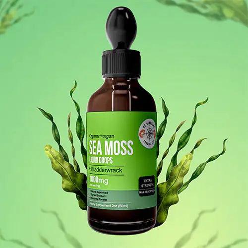 Irish Sea Moss Drops – Organic Wildcrafted, Fast-Acting & Flavorful Liquid Supplement