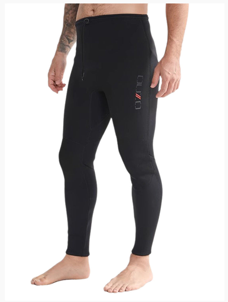 Diving suit women's long sleeved quick drying surfing suit men's long pants for cold protection
