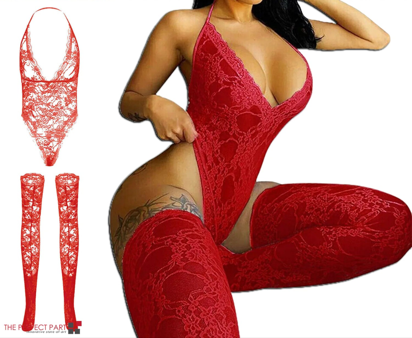 Women Lace Sexy Lingerie Nightwear Babydoll Sleepwear Bodysuit Dress Plus Size
