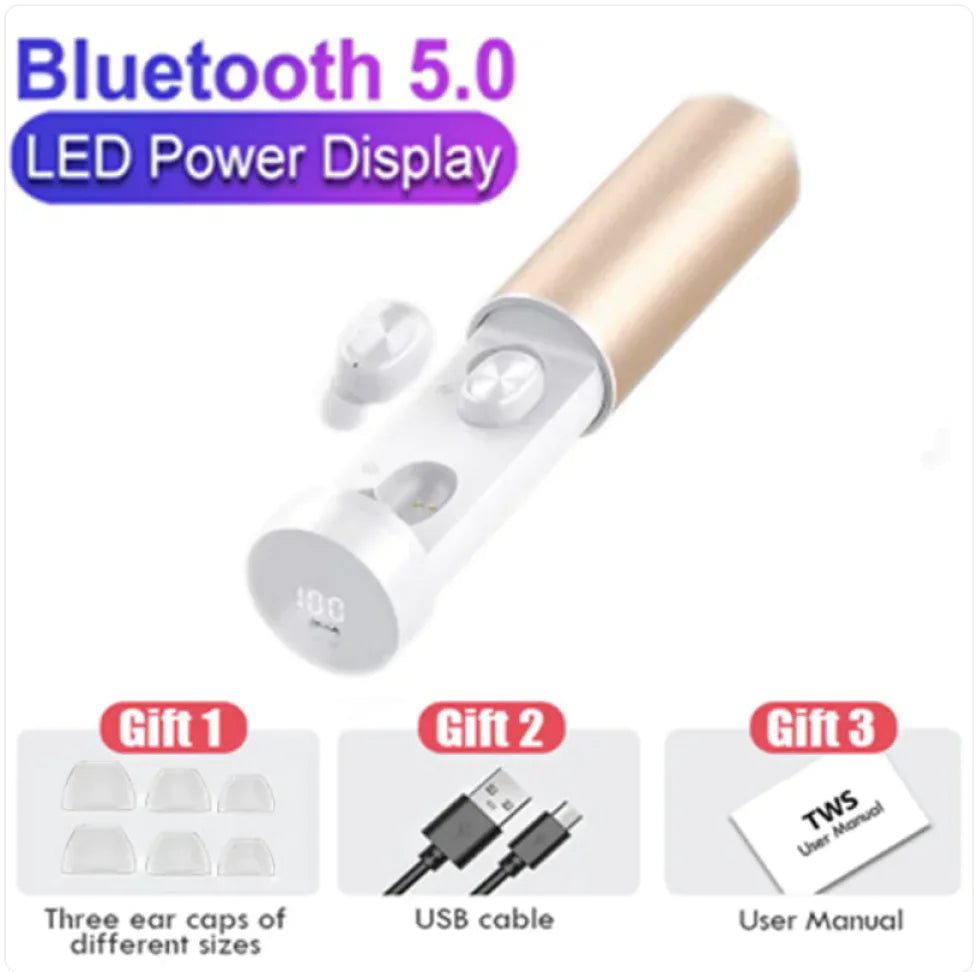 Mini Portable Pull-Out Bluetooth Earbuds