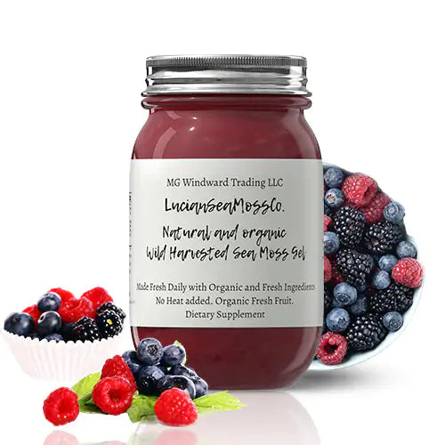Fresh Organic Mixed Berry Infused Sea Moss Gel