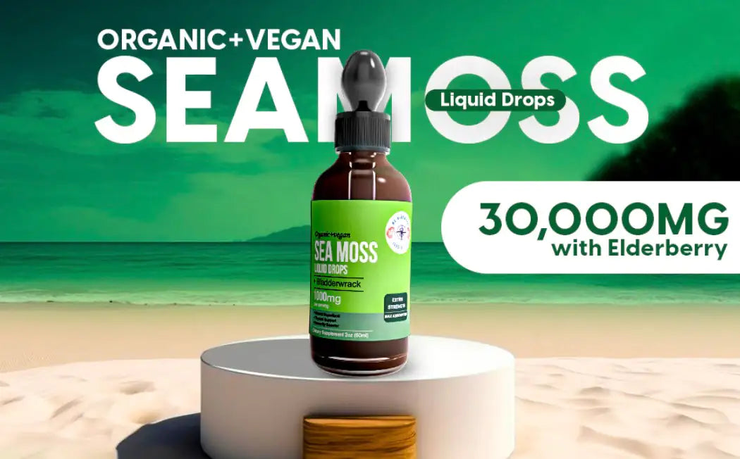 Irish Sea Moss Drops – Organic Wildcrafted, Fast-Acting & Flavorful Liquid Supplement