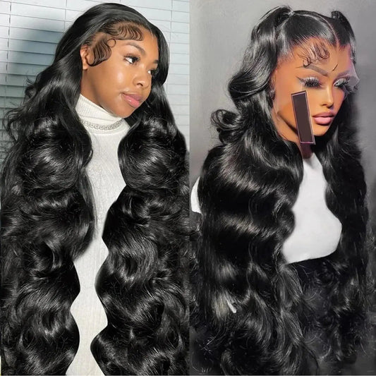 EpyIsm Body Wave Lace Front Wigs Human Hair 180% Density 13x4 HD Lace Frontal Wigs for Women Human Hair Lace Front Wigs 9A Glueless Wigs Human Hair Pre Plucked with Baby Hair Natural Color (26-Inch)