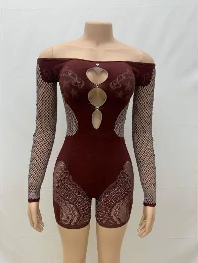 Kliou Mesh Hollow Lingerie