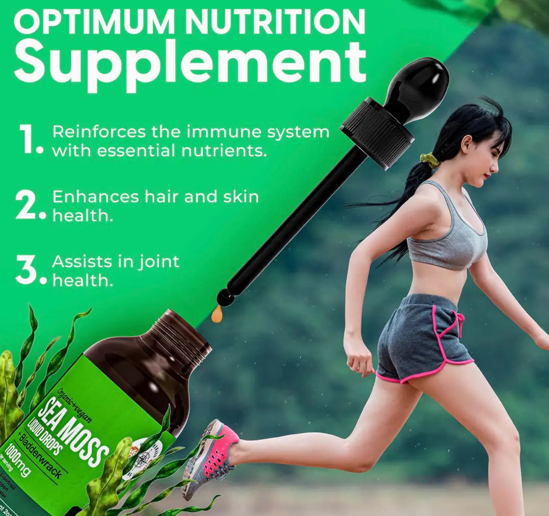 Irish Sea Moss Drops – Organic Wildcrafted, Fast-Acting & Flavorful Liquid Supplement